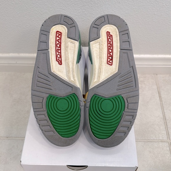 JORDAN 3 LUCKY GREEN Size 7w / 5.5m - Picture 7 of 7